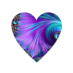 Abstract Fractal Fractal Structures Heart Magnet by Nexatart