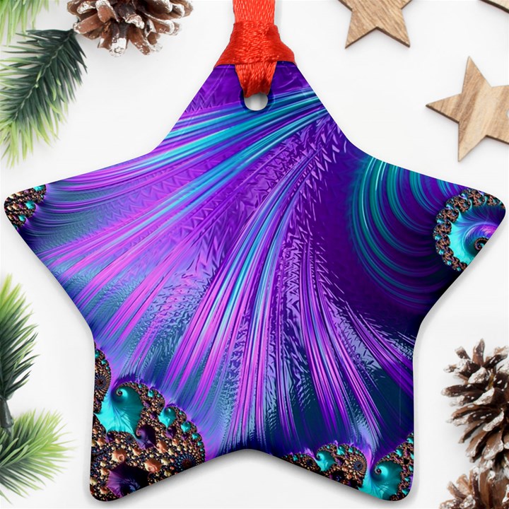 Abstract Fractal Fractal Structures Star Ornament (Two Sides)