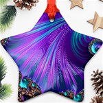 Abstract Fractal Fractal Structures Star Ornament (Two Sides) Back