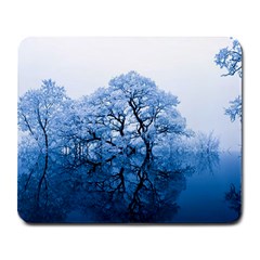 Nature Inspiration Trees Blue Large Mousepads by Nexatart