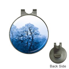 Nature Inspiration Trees Blue Hat Clips With Golf Markers by Nexatart