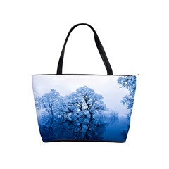 Nature Inspiration Trees Blue Shoulder Handbags