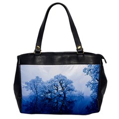 Nature Inspiration Trees Blue Office Handbags by Nexatart