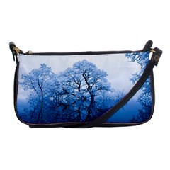 Nature Inspiration Trees Blue Shoulder Clutch Bags