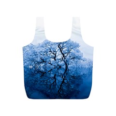 Nature Inspiration Trees Blue Full Print Recycle Bags (s)  by Nexatart