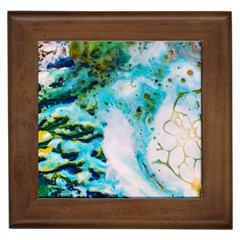 Abstract Art Modern Detail Macro Framed Tiles by Nexatart