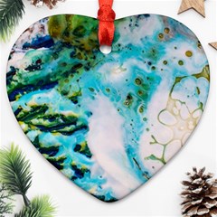 Abstract Art Modern Detail Macro Heart Ornament (two Sides) by Nexatart