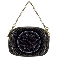 Fractal Abstract Purple Majesty Chain Purses (one Side)  by Nexatart