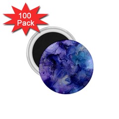 Ink Background Swirl Blue Purple 1 75  Magnets (100 Pack) 