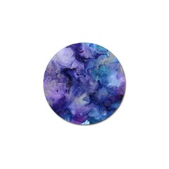 Ink Background Swirl Blue Purple Golf Ball Marker by Nexatart