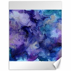 Ink Background Swirl Blue Purple Canvas 18  x 24  