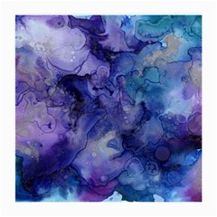 Ink Background Swirl Blue Purple Medium Glasses Cloth (2-Side)