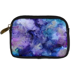 Ink Background Swirl Blue Purple Digital Camera Cases by Nexatart