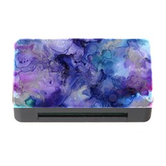 Ink Background Swirl Blue Purple Memory Card Reader with CF