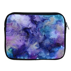 Ink Background Swirl Blue Purple Apple iPad 2/3/4 Zipper Cases