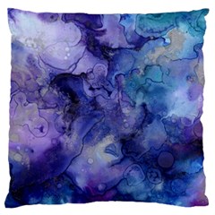 Ink Background Swirl Blue Purple Standard Flano Cushion Case (two Sides) by Nexatart