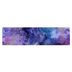 Ink Background Swirl Blue Purple Satin Scarf (Oblong)