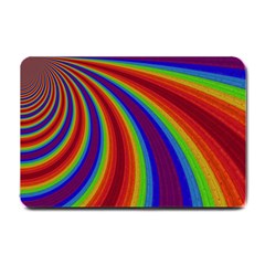 Abstract Pattern Lines Wave Small Doormat  by Nexatart