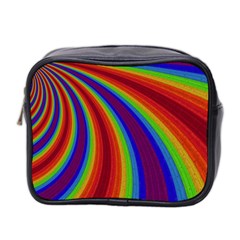 Abstract Pattern Lines Wave Mini Toiletries Bag 2-side by Nexatart