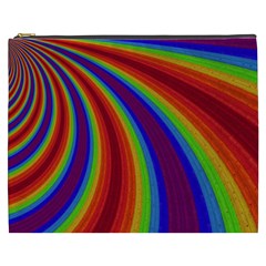 Abstract Pattern Lines Wave Cosmetic Bag (xxxl)  by Nexatart