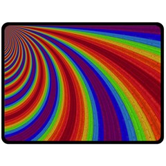 Abstract Pattern Lines Wave Double Sided Fleece Blanket (large)  by Nexatart