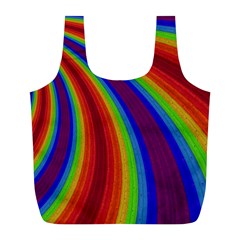 Abstract Pattern Lines Wave Full Print Recycle Bags (l)  by Nexatart