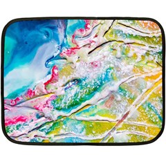 Art Abstract Abstract Art Double Sided Fleece Blanket (mini)  by Nexatart