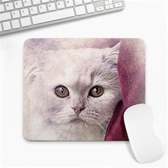 Cat Pet Cute Art Abstract Vintage Large Mousepads by Nexatart