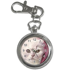 Cat Pet Cute Art Abstract Vintage Key Chain Watches by Nexatart