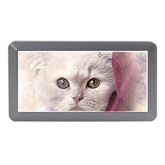 Cat Pet Cute Art Abstract Vintage Memory Card Reader (mini) by Nexatart