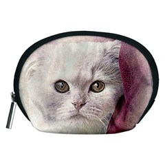 Cat Pet Cute Art Abstract Vintage Accessory Pouches (medium) 