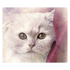 Cat Pet Cute Art Abstract Vintage Double Sided Flano Blanket (small)  by Nexatart