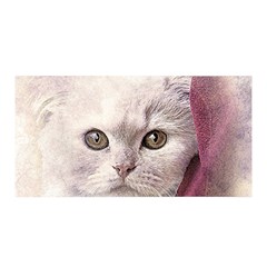 Cat Pet Cute Art Abstract Vintage Satin Wrap by Nexatart