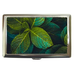 Green Plant Leaf Foliage Nature Cigarette Money Cases by Nexatart