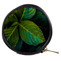 Green Plant Leaf Foliage Nature Mini Makeup Bags by Nexatart