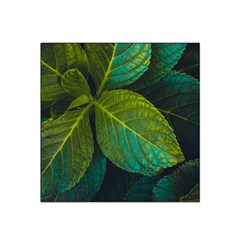 Green Plant Leaf Foliage Nature Satin Bandana Scarf by Nexatart