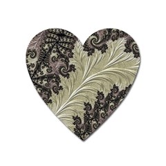 Pattern Decoration Retro Heart Magnet by Nexatart