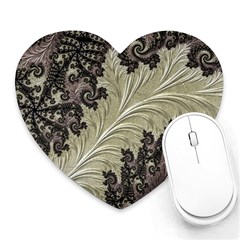 Pattern Decoration Retro Heart Mousepads by Nexatart