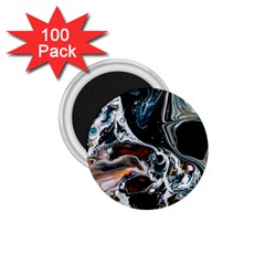 Abstract Flow River Black 1 75  Magnets (100 Pack) 