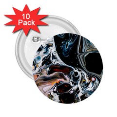 Abstract Flow River Black 2 25  Buttons (10 Pack) 