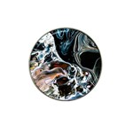 Abstract Flow River Black Hat Clip Ball Marker Front