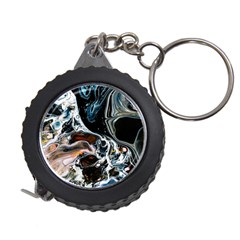 Abstract Flow River Black Measuring Tape