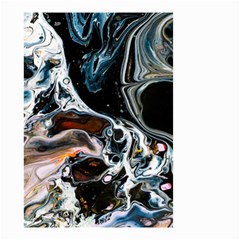 Abstract Flow River Black Small Garden Flag (two Sides) by Nexatart