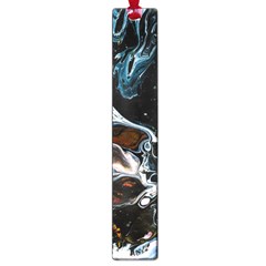 Abstract Flow River Black Large Book Marks by Nexatart