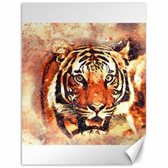 Tiger Portrait Art Abstract Canvas 18  X 24   by Nexatart