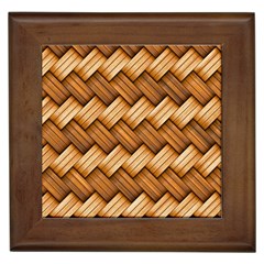 Basket Fibers Basket Texture Braid Framed Tiles by Nexatart