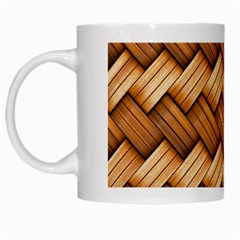 Basket Fibers Basket Texture Braid White Mugs by Nexatart