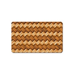 Basket Fibers Basket Texture Braid Magnet (name Card) by Nexatart