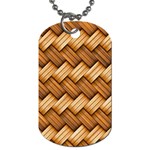 Basket Fibers Basket Texture Braid Dog Tag (One Side) Front