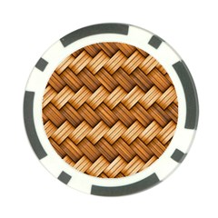 Basket Fibers Basket Texture Braid Poker Chip Card Guard (10 Pack) by Nexatart